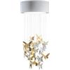 Lladrò LLADRO' Chandelier Niagara 060 M Lustro Oro 155x60cm Porcellana