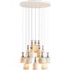 Lladrò LLADRO' Chandelier Mademoiselle Passeggiando Tra Le Zagare 24 Luci 197x90cm Porcellana