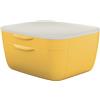 Leitz Cassettiera a 2 Cassetti, Gamma Cosy, Organizer per Riporre Documenti, Penne, Cavi e Riviste, Adatta per Casa e Ufficio, Giallo Caldo, 53570019