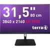 TERRA 3030234 Monitor PC 80 cm (31.5") 3840 x 2160 Pixel 4K Ultra HD LCD Nero [3030234]