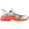 Mizuno Wave Lightning Neo 3 White/FieryCoral2/Citrus