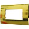 ZOREI Placca Compatibile Con Vimar Arke, Placche In Plastica, 1 Pezzo (4 Posti/Moduli,Oro Lucido)