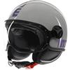 MomoDesign Casco Jet MomoDesign - Fgtr Classic - Flip Grigio Lucido
