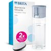 BRITA Borraccia Filtrante Vital azzurra (600 ml) incl. 2xfiltri MicroDisc - riduce cloro, impurità organiche, PFAS, ormoni e pesticidi e preserva i minerali essenziali
