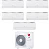 Lg - Climatizzatore LG Libero Smart wifi penta split 9000+9000+9000+9000+12000 btu inverter in R32 MU5R30
