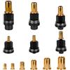 NZZVNZ 66 Pezzi Inserto Filettato Rivettatrice Manuale di Teste Set, M3-M4-M5-M6-M8-M10 Rivettatrice per Inserti Filettati, Rivetti Filettati Nero, Set di Testine per Rivetti Manuali