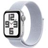 Apple Watch SE GPS 40mm Cassa in Alluminio Color Argento con Blu tempesta Sport Loop