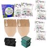 Buybuy Kit 36 Sacchetti compatibili per Folletto VK130 x MCS0013A+ 2 filtri HEPA MCS005B + 2 conf. GRCL (3 granuli profumati)