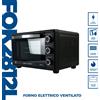 PYRAMIDEA Forno Elettrico Ventilato Capacità 28 Litri 1500W con Timer Colore Nero