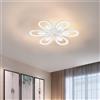 BUYBUY Lampadario LED 105W, Telecomando 2.4G, Luce Regolabile 9500lm BBLED008