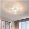 BUYBUY Lampadario LED 49W, Telecomando 2.4G, Luce Regolabile 4700lm BBLED009