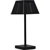 PYRAMIDEA Lampada a LED da Tavolo con 5 Pannelli Solari Colore Nero LPS10B
