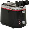 Ardes AR1T25 Tostapane 850W 2 Fette Nero e Acciaio Inox 7 Livelli di Doratura