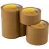 Boldrini - Nastro Imballo 50 mm × 66 m (6 Rotoli) - Nastro da Pacchi Adesivo Alta Resistenza, Silenzioso, Resistente a UV e Alte Temperature - colore Trasparente