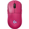 Logitech G PRO 2 LIGHTSPEED mouse da gaming wireless per destrimani o mancini, fino a 4 pulsanti laterali magnetici personalizzabili e commutabili, sensore da 44.000 DPI, USB-C, PC/Mac - Rosa