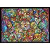 Tenyo Puzzle ologramma in vetro colorato Disney All-Star (500 pezzi, 35 x 49 cm) JP