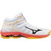 Mizuno Wave Voltage 2 Mid White/FieryCoral2/Citrus