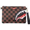 SPRAYGROUND pochette a mano + tracolla peeking character check 910B7509NSZ