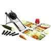 BRON-COUCKE Mandoline du Chef inox con 5 blocchi lame e carrello universale