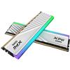 XPG Lancer Blade RBG DDR5 6400 MHz CL32 32 GB (2 x 16 GB) PC5-51200 RAM 288 pin UDIMM Desktop Kit dissipatore di calore bianco (AX5U6400C3216G-DTLABRWH)