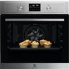 Electrolux Forno Elettrico da Incasso Ventilato Multifunzione con Grill 72 Litri 60 cm Classe A+ colore Nero / Inox - EOD4P46TX