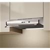 Faber Cappa Cucina Aspirante Sottopensile Incasso Larghezza 90 cm Frontalino in Vetro colore cappa Inox - 300.0557.577 2740 X A90