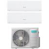 Hisense Climatizzatore Dual Split Inverter 9000 + 9000 Btu /h Condizionatore con Pompa di Calore Classe A++/A+ Gas R32 WiFi (Unità Interna + Unità Esterna) - CJMR0902G/902G/2AMW42U4RGC