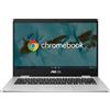 Asus Chromebook 14 Pollici Intel Celeron N4120 4 GB 64 GB SSD Chrome OS colore Argento - C424MA-EB0139