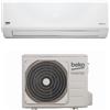 Beko Climatizzatore 12000 Btu Inverter Monosplit Condizionatore con Pompa di Calore Classe A++/A+ Gas R32 (Unità Interna + Unità Esterna) - 8511833200 + 8511843200 Round Range BEHPG 126 125