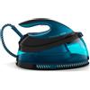 Philips Ferro da Stiro con Caldaia a Vapore Potenza 2400 Watt Caldaia a Vapore a Carica Continua colore Blu Nero - GC7846/80 Perfect Care Compact
