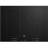 Beko Piano Cottura Induzione 4 Fuochi da Incasso Larghezza 70 cm in Vetroceramica colore Nero - HII74700UF