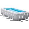 Intex Piscina Fuori Terra con Telaio Portante Piscina Esterna da Giardino Rettangolare 400x200x h122 con Pompa Filtro - 26790 Prisma Frame