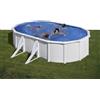Gre Piscina Fuori Terra Rigida da Giardino Piscina Esterna Ovale 527x300x122h cm con Pompa filtro - KIT500ECOB