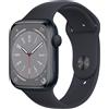 Apple Watch Series 8 (2022) GPS 41 mm - Alluminio Mezzanotte - Cinturino Sport Midnight, excellent