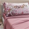 PETTI Artigiani Italiani - Lenzuola in Cotone con Federe in Stampa Digitale, Lenzuolo Una Piazza e Mezza, Completo Letto Fantasia 333 Cipria Scuro, 100% Made in Italy