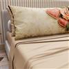 PETTI Artigiani Italiani - Lenzuola in Cotone con Federe in Stampa Digitale, Lenzuolo Una Piazza e Mezza, Completo Letto Fantasia 332 Beige, 100% Made in Italy