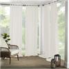 Elrene Home Fashions Matine - Tenda a pannello con passanti per interni ed esterni, 132 x 241 cm, colore: avorio