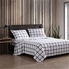 Eddie Bauer - Lenzuola doppie, set di biancheria da letto in flanella di cotone, spazzolato per una maggiore morbidezza, accogliente decorazione per la casa (Bunkhouse Plaid, Twin)