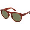 Serengeti Kingman SS572001 | Occhiali da Sole Graduati o Non Graduati | Unisex | Plastica | Tondi | Marrone, Havana | Adrialenti