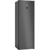 Siemens KG49NXXCF iQ300 - Frigorifero indipendente con congelatore inferiore 203 x 70 cm, raffreddamento 313L, congelatore 127L, NoFrost, hyperFresh, superCooling, BlackSteel