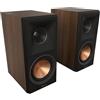 Klipsch Reference Premiere RP-500M II - Coppia di altoparlanti per libreria con tromba Tractrix® ibrida 90° x 90°, tweeter da 1, woofer cerametallic da 5,25 Noce