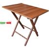 LIBEROSHOPPING Tavolo baby pieghevole richiudibile con piano in formica 45X60 NOCE