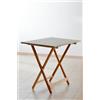 LIBEROSHOPPING Tavolo in legno pieghevole piano in formica Larice Grigio 60x77 CM