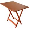 LIBEROSHOPPING Tavolo legno richiudibile piano in formica Ciliegio 60X87 cm