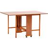 LIBEROSHOPPING Tavolo richiudibile legno formica con ruote 140x90 cm GIORGIA Ciliegio
