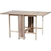 LIBEROSHOPPING Tavolo richiudibile legno formica con ruote 140x90 cm GIORGIA Larice Grigio
