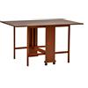 LIBEROSHOPPING Tavolo richiudibile legno formica con ruote 140x90 cm GIORGIA Noce
