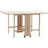 LIBEROSHOPPING Tavolo richiudibile legno formica con ruote 140x90 cm GIORGIA Rovere