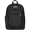 Invicta Zaino Scuola Jelek, Nero Scintillante, Doppio Scomparto Con Tasca per PC e Tasca per Borraccia, 34 lt, Scuola Media e Superiore, Zaino Ragazza