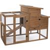 TIAKI Pollaio in legno TIAKI Ranch (espansione opzionale) - Pollaio con pollaio integrato: L 156 x L 79,5 x H 116,3 cm